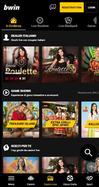 Bwin Casino Live Italy