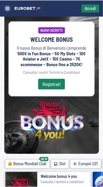 Eurobet Italia Homepage Casino