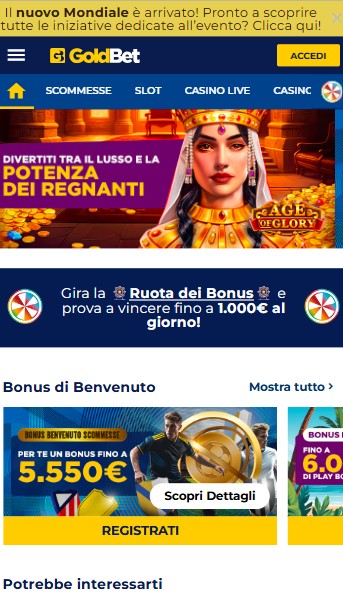 Goldbet Homepage Italia