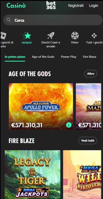 JAckpot bet365 casino