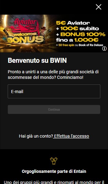 Login Italy Bwin