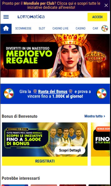 Lottomatica Homepage Italia