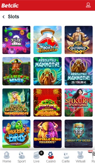 Slots Betclic Casino Italy