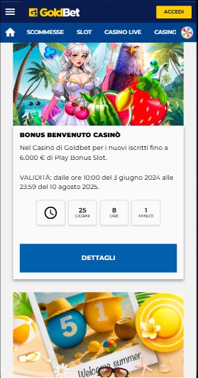 Bonus Casino Goldbet