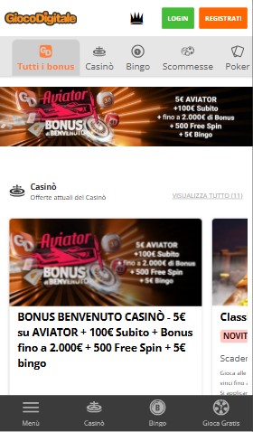 Gioco Digitale Bonus Italy pc