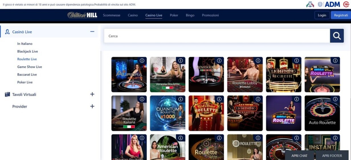 Casino Live Roulette William Hill