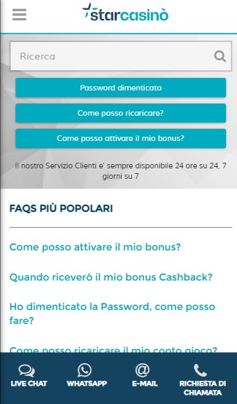 Centro Assistenza Starcasino Italia