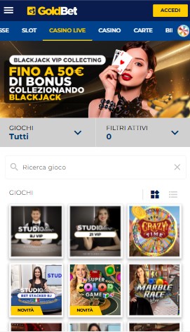 Goldbet Casino Live