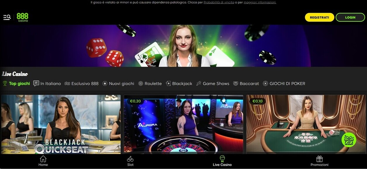 Live Casino 888Casino it pc