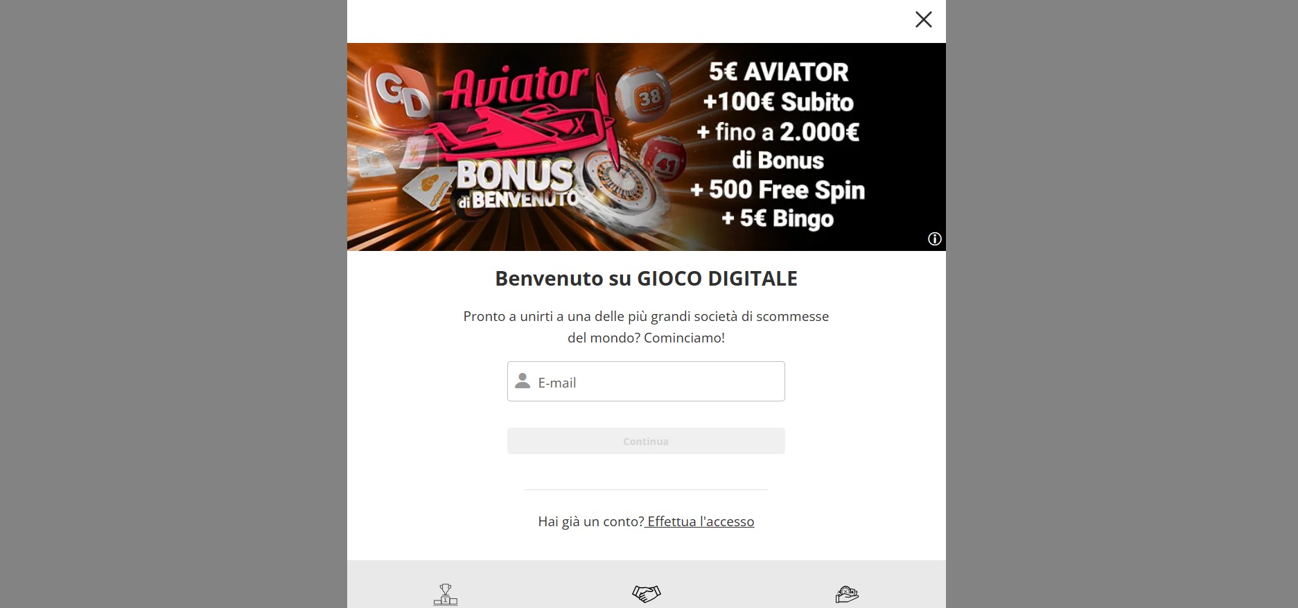 Login Gioco Digitale Casino Italy pc