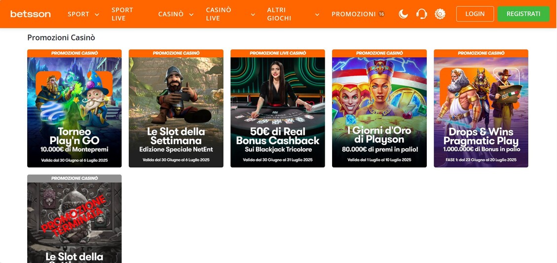 Promozioni Casino betsson it pc