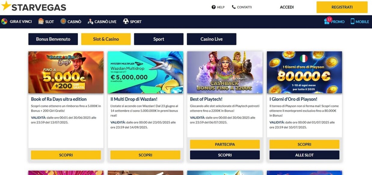 Promozioni Starvegas Casino It 
