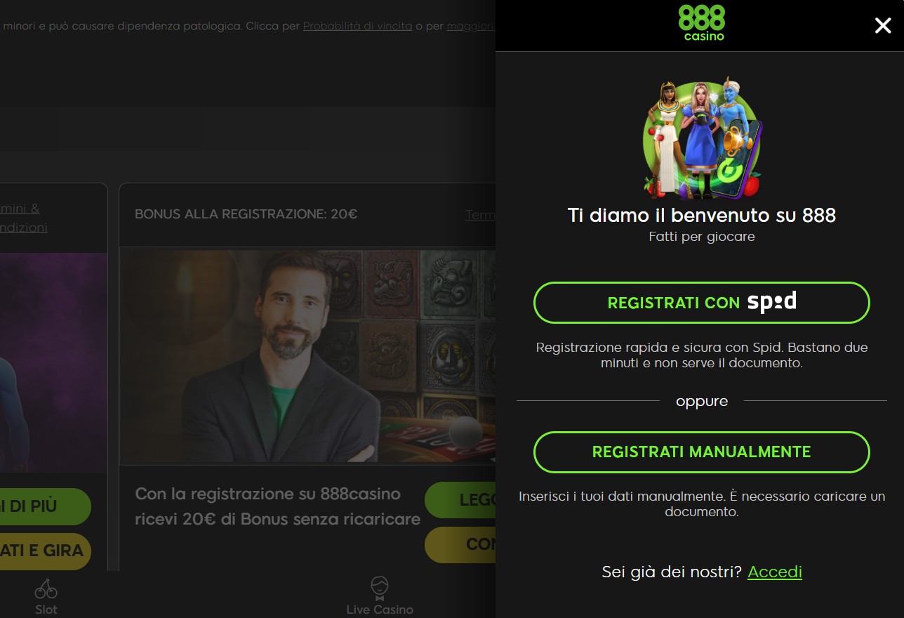Registrati 888casino it 
