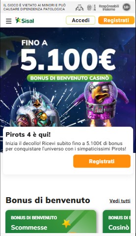 Sisal Casino Italia Bonus