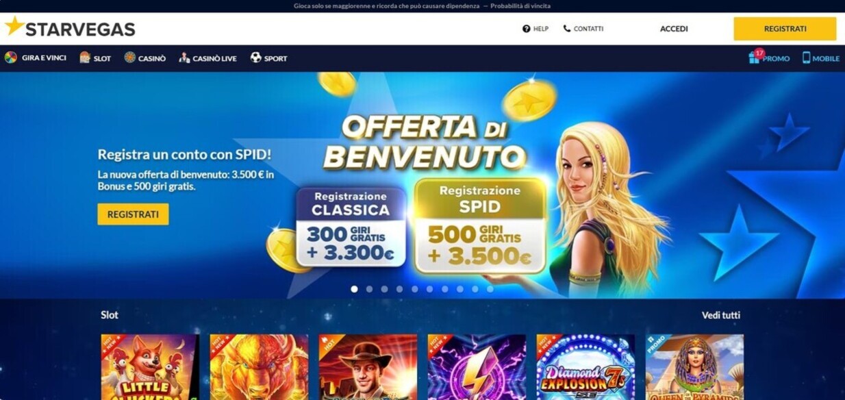 StarVegas casino Homepage Italia