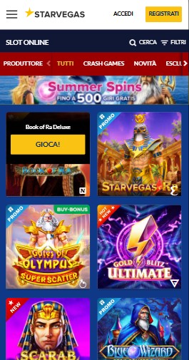 Starvegas Casino Slots italia