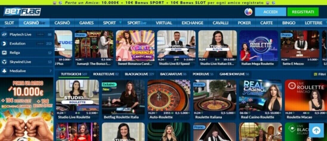 Betflag Casino Live Italia