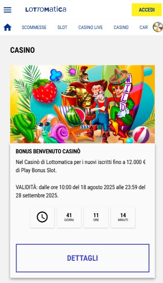 Bonus Lottomatica