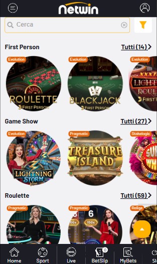 Netwin Casino Live IT